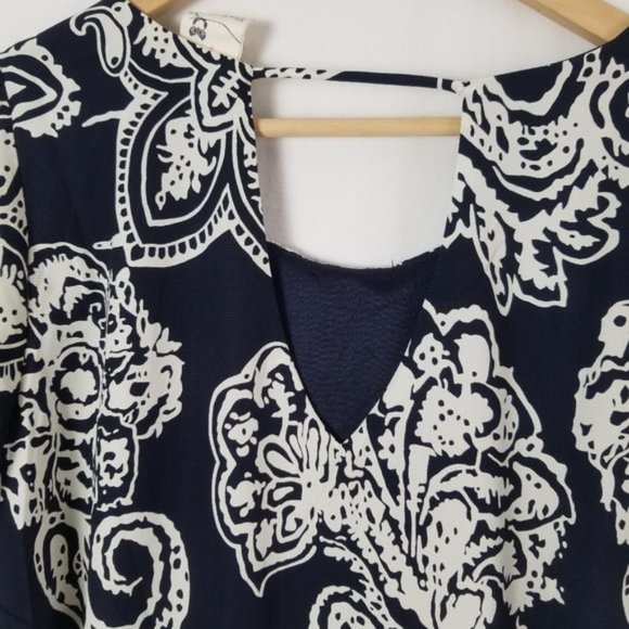 Pink Owl floral 3/4 sleeves floral mini dress size M (216) - Picture 7 of 7